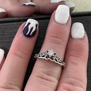 Fairy Tale Tiara Wishbone Pandora Ring